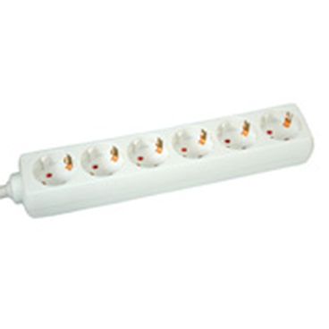 Value 19.99.1046 POWER STRIP, 6-WAY, WHITE, 3M