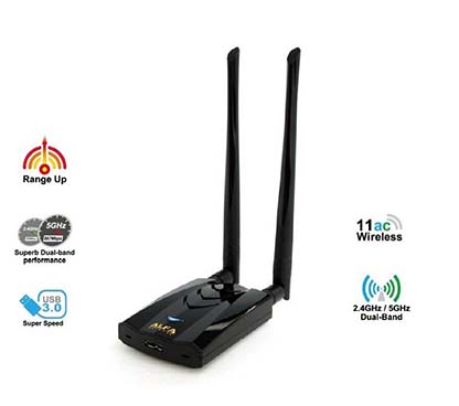 Alfa Network AWUS036ACH 802.11ac Dual Band 1200mbps WLAN Long Range USB Adapter