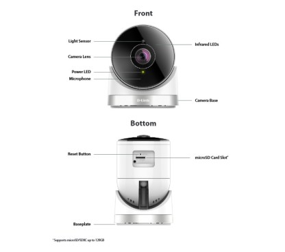 D-Link DCS-2670L Full HD 180-Degree Outdoor Wi-Fi Camera - Full HD Resolution 1920x1080 - 2-Megapixel progressive CMOS sensor -