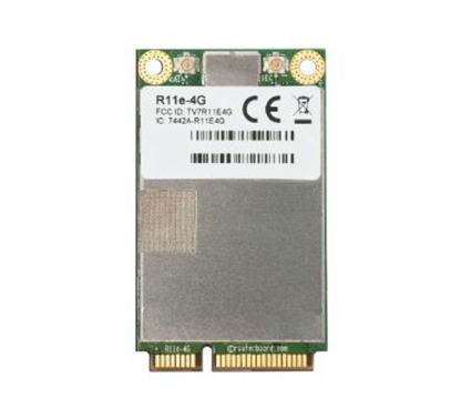 Mikrotik R11e-4G 4G/LTE miniPCI-e card with 2 x u.FL connectors for bands 3/7/20/31/41n/42/43
