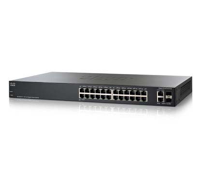 Cisco SMB SLM2024T-EU Cisco Small Business 200 Series Switch SG200-26 - Conmutador - Gestionado - 24 x 10/100/1000 + 2 x Gigabit