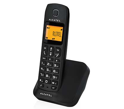 Alcatel Home Versatis E130 Black Pantalla retroiluminada de 14 segmentos - Presentación del nombre y/o número - Agenda de 50 nom